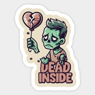 Dead Inside Zombie Sticker